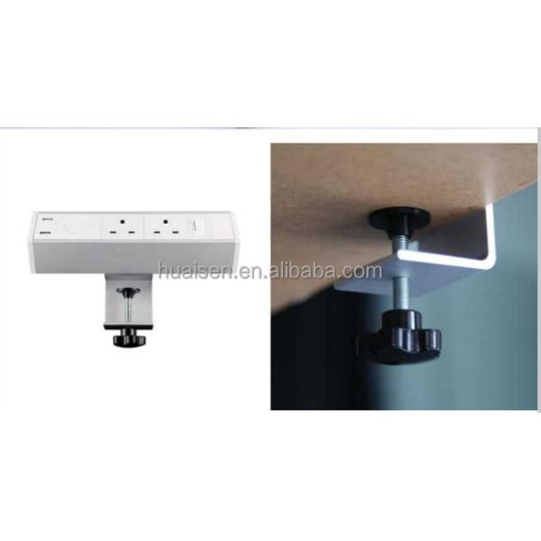 Removable Table Mount Power Strip USB Socket Desk Clamp Power Strip Usb C