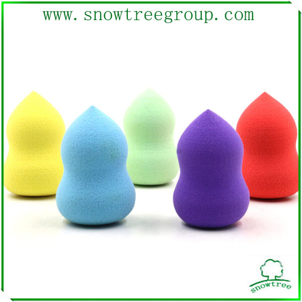 Colorful cosmetic non latex makeup power puff make up powder puff