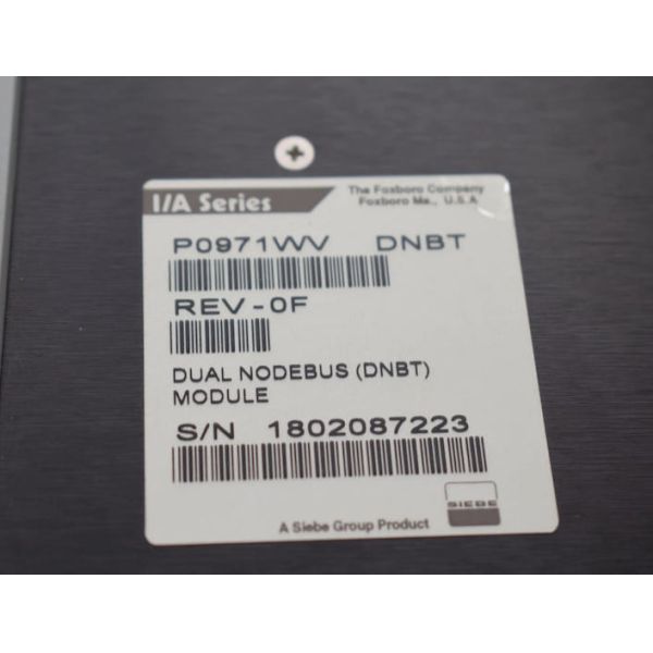 Foxboro DNBTP0971WV Node Bus Module for I/A Series Systems with 256 Field Devices and 24 VDC Power Supply