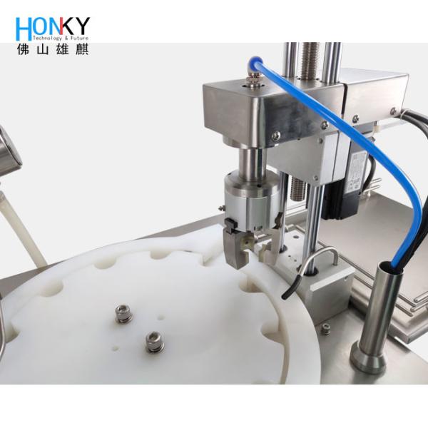 Tabletop Semi-auto Liquid Bottle Filling And Capping Machine With Ceramic Piston