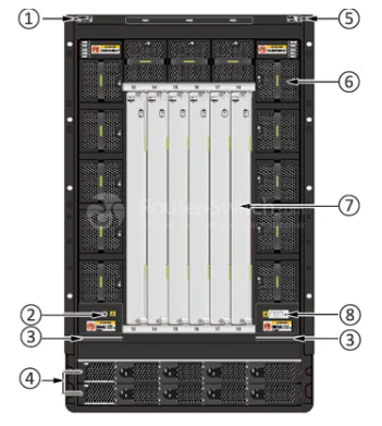 CE12808-AC Huawei CE12800 Series Data Center Switch CE12808 AC Assembly Chassis(with CMUs and Fans)