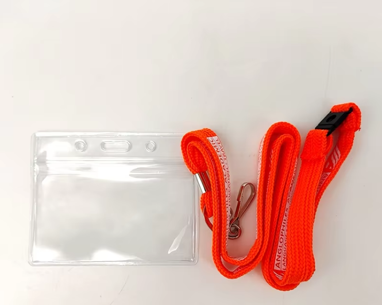 Custom Logo ID Card Holder Lanyards Personalized Polyester Neck Strap Lanyards With Hook