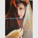 Handmade Arabian Girl Oil Painting Reproduction Historical People Painting on