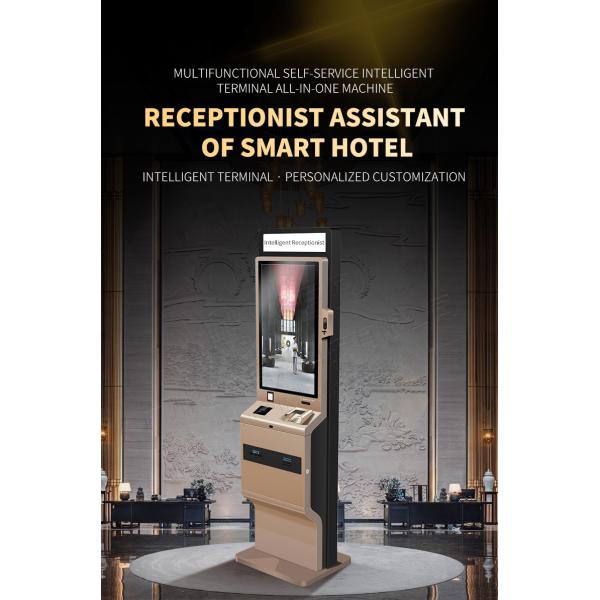 Floor stand touch screen hotel automatic payment terminal kiosk cash check in self-service terminal kiosk