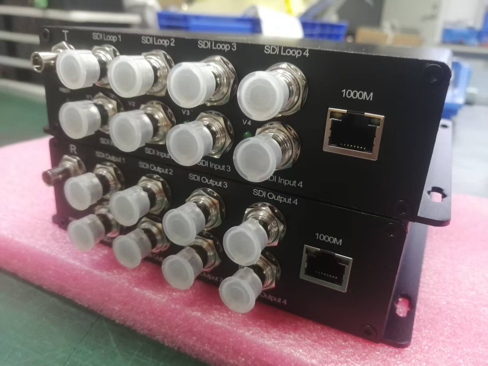 4 Channels 3G SDI Input With IP Network Multi-Signals Transmission Equipment Over One Fibre Cable