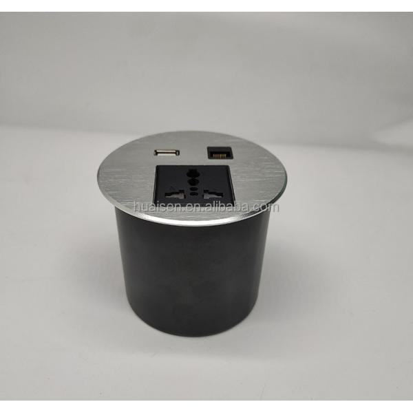 Office Essential Power Desk USB Socket Outlet Multimedia SOC Extension