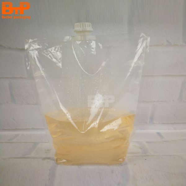 Customized Detergent Liquid Spout Pouch Liquid Packaging Plastic Bag for Laundry Detergent Packaging