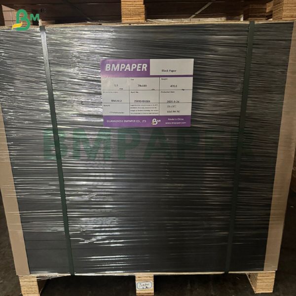 Smooth Virgin Pulp 120gsm Black Paper Sheet For Hang Tag