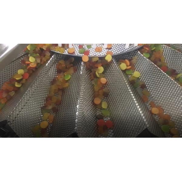 10'' Touch Screen 2KW Multihead Weighing Machine For Solid Material