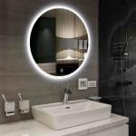 700MM Diameter LED Anti Fog Bathroom Mirror With Anti Corrosion Protection