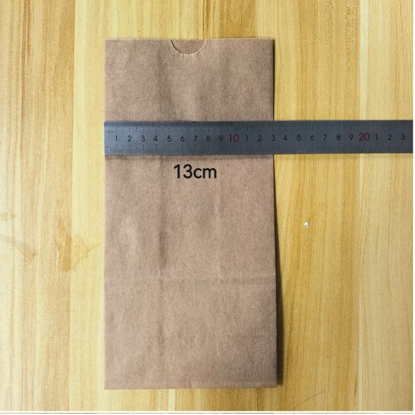 Die-Cut Handle Kraft Paper Bag – D-Shaped Cut-Out Handle, Square Bottom, 80-140gsm