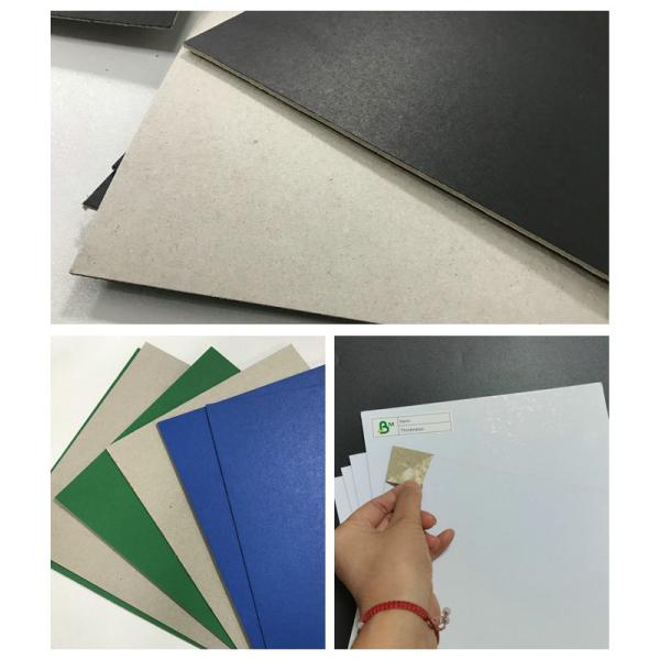 Large Format 1.2mm 1.5mm Thick Duplex Board Laminated Grey Backing Paper Sheets 