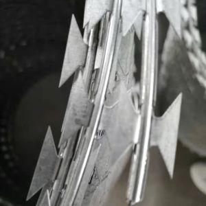 Buy cheap 450mm Razor Hot Dipped Concertina Barbed Wire product