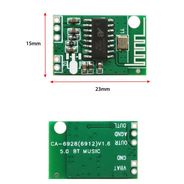 CA-6928 Dual Channel Digital Audio Amplifier Module Board with 5V Input and BT 5.1 Bluetooth Audio Module
