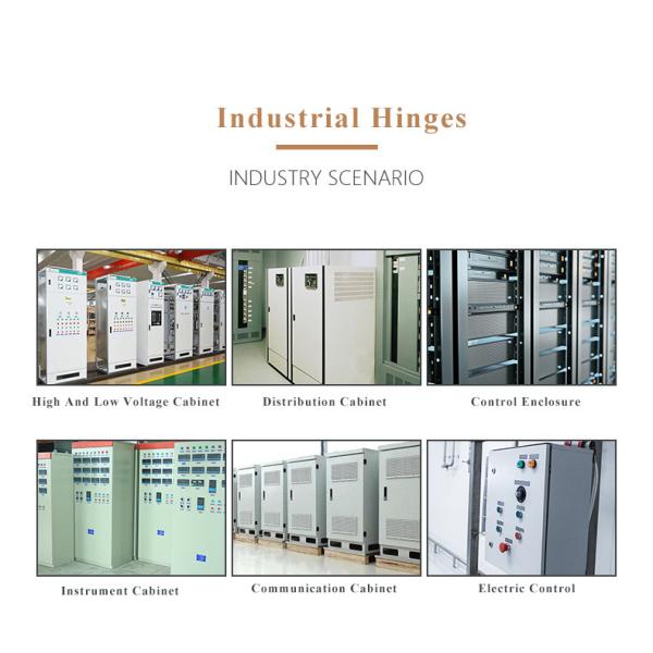 114*100*6MM Heavy Duty Stainless Steel Door Hinges For Industrial Machinery H201