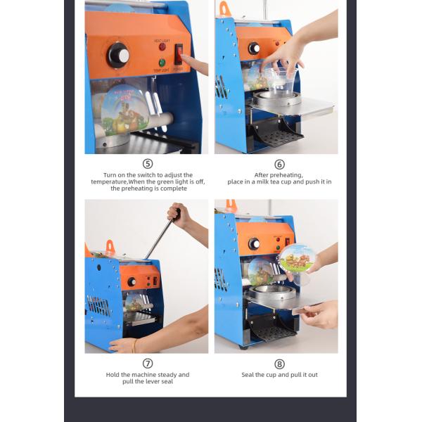 High Cost Performance Milk Tea Cup Sealer Machine with Adjustable Settings 8 KG Capacity