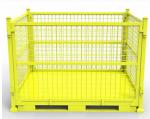 Heavy Duty Colorful Material Handling Equipment Folding Wire Mesh Container