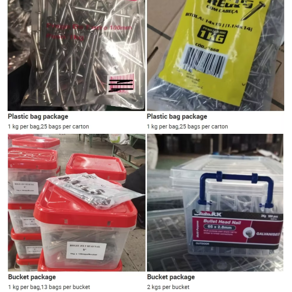 Galvanized Common Wire Nails Smooth Shank Type Round Flat Head Nails