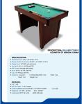 48 Inches Billiards Game Table Wood MDF Mini Pool Table For Family Children Play