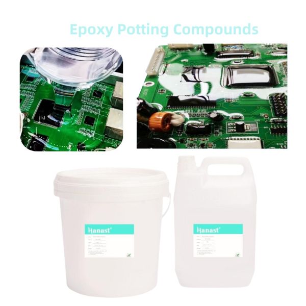 High Transparency Epoxy Potting Compound For Electronics 2:1 Self-Leveling AB Glue, Ideal For LED Modules, Sensitive Components & High Voltage