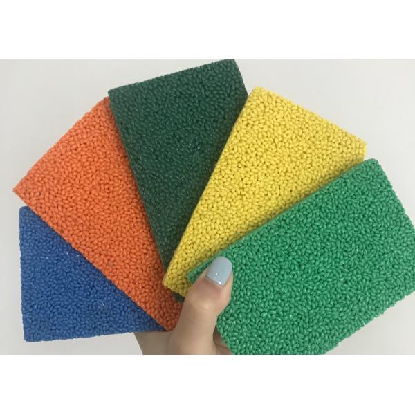 Quality Rice Shape Dust Free Non Static Ecolastic EPDM Granules for sale