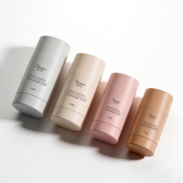 Empty 50g Plastic Deodorant Tubes Biodegradable PP Deodorant Containers 75G Solid Cream