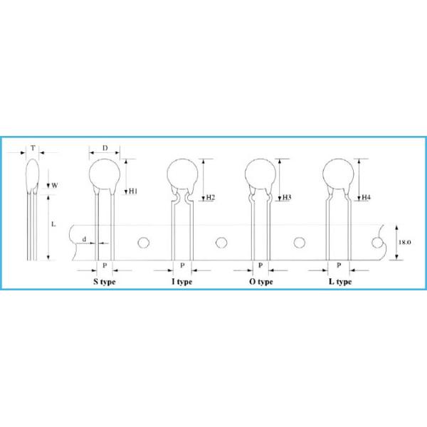 Original Korea DSC 3PHI 5PHI 3mm 5mm Disc 10K NTC Thermistor