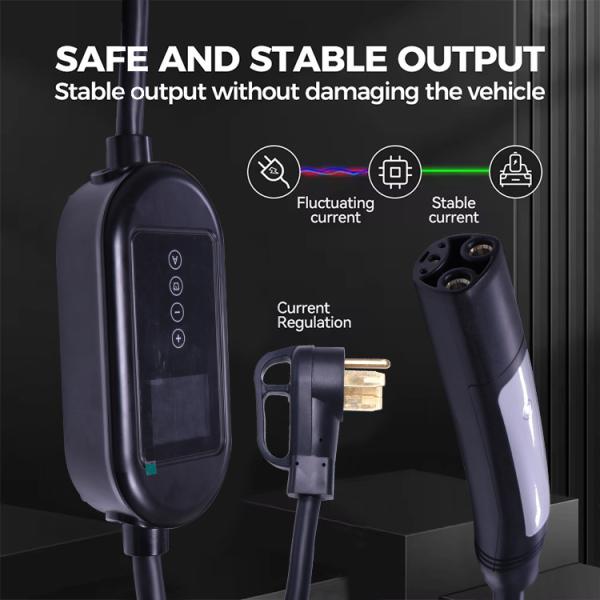 3.7KW EV Charger with Type 2 Female Charging Plug and Indicator Light