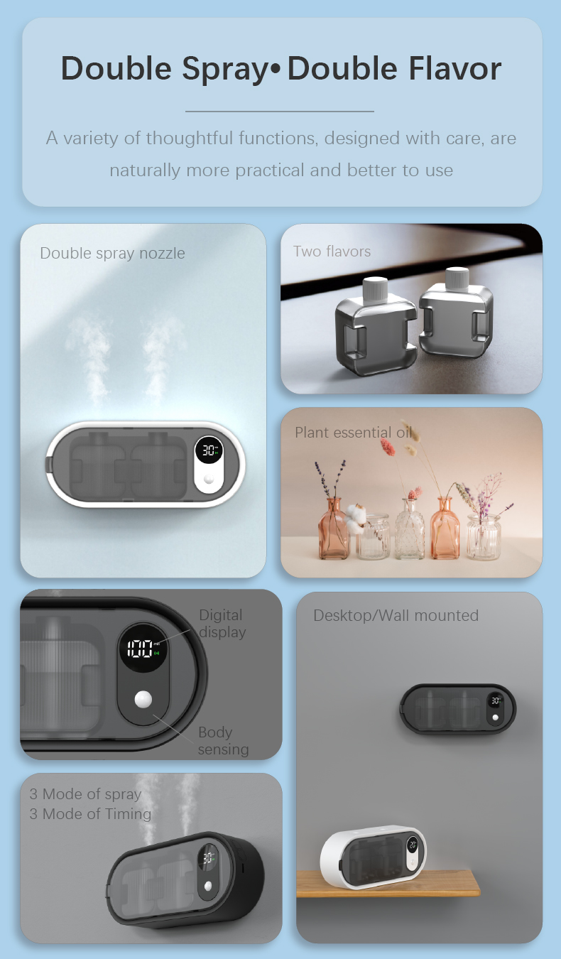 OEM Machine Smart Commercial Waterless Aroma Diffuser Perfume Dispenser for Hotel Home Air