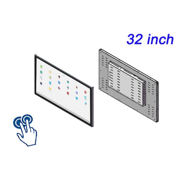 32 inch Smart Vision Terminal Embedded High Brightness Capacitive Industrial TouchScreen Monitors Integrated Machine Display