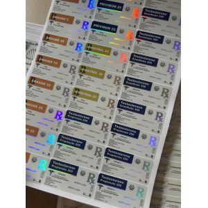 Test Propionate Self Adhesive Pharmacy 10ml Bottle Labels