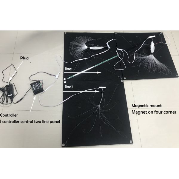 Polyester Fiberboard Fiber Optic Star Ceiling Light 9mm Thickness Easy Installation