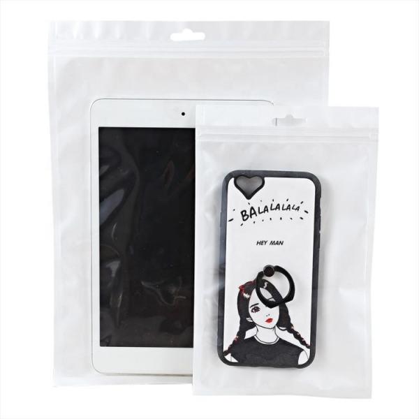 Electronic Packaging Clear Front Plastic Ziplock Bags Made Of OPP / CPP Material Structure