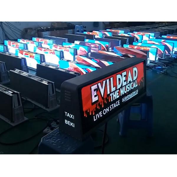 Cab Screen LED Message Board P3.91 Full Color Vivid Screen IP65 1/8 Scan Mode