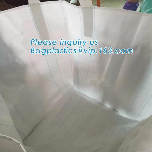 OEM 1 ton 2 ton PP woven big bags shipping jumbo bulk bag,High Quality 2 loops pp woven big bag,100% New Virgin Polyprop
