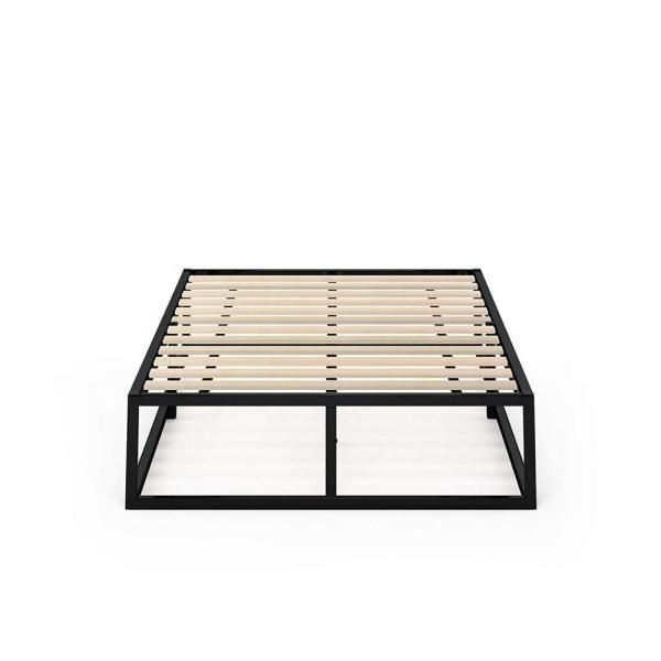 Modern Studio Metal Frame Slatted Bed Base Mattress Foundation Boxspring Optional