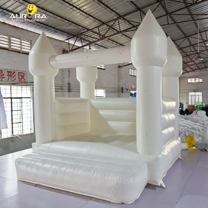 Buy cheap Commercial Inflatable Bouncy Castle PVC Inflatable White Bounce House product