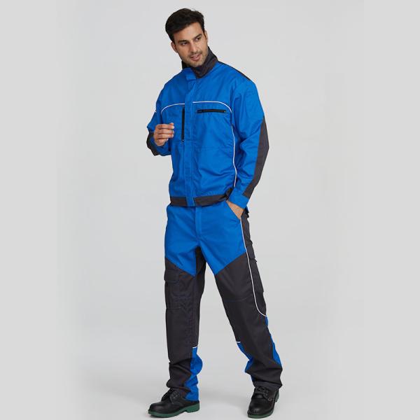 Customized Fluorescent Flame-Resistant Work Suits Colorblock Durable Breathable
