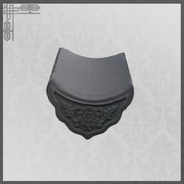 180mm Old Concrete Roof Tiles 2mm Thick Chinese Temple Roof Tiles