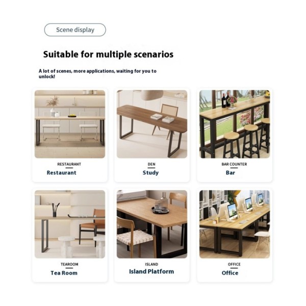 Iron Stool Legs Metal Square Frame Bar Table Feet Support Corner Computer Desk Table Legs