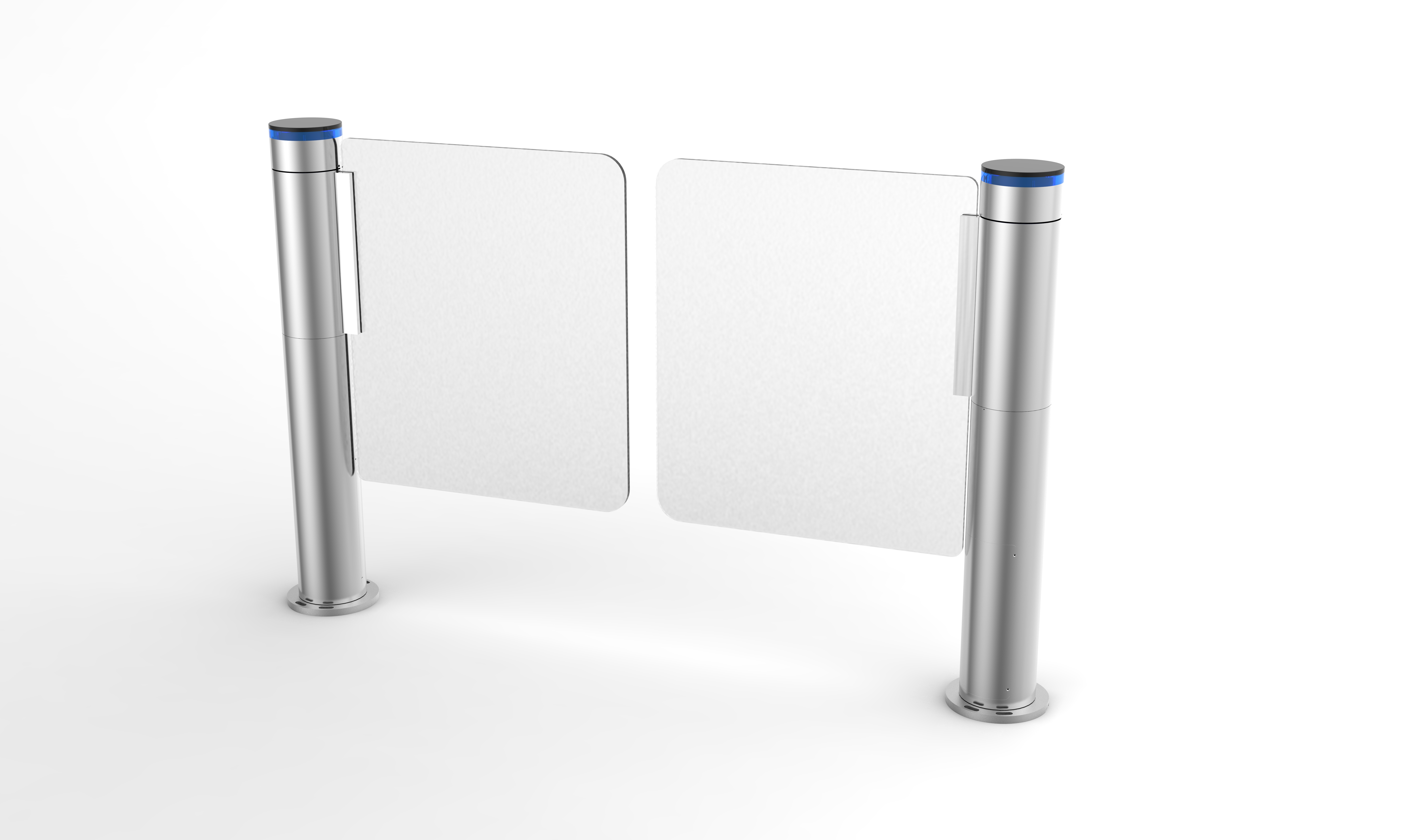 141mm Diameter 304 Stainless Steel Cylindrical Swing Speed Gate for Rapid Access Security Control