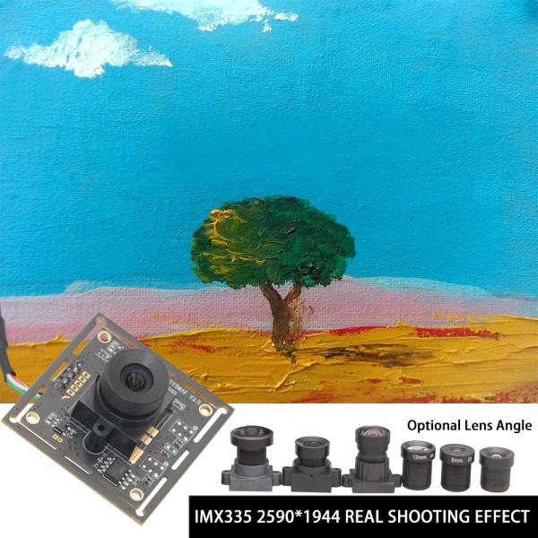5MP IMX335 1/2.8 inch FF Face Recognition Fisheye Lens Industrial Micro Camera Module