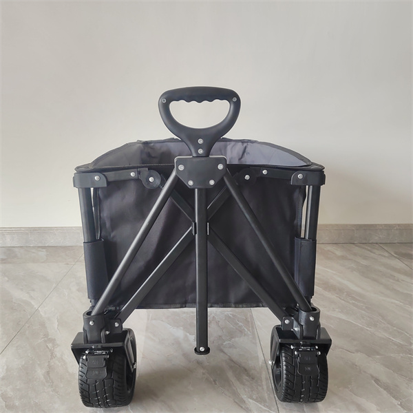 7 Inch Wheels Sturdy Rolling Lightweight Trolley Folding Cart Camping Push Pull Wagon