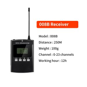 Two-way style 008B audio guide device with intercom function