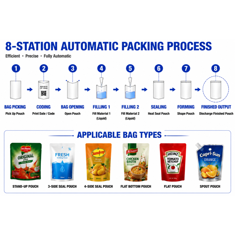 Automatic Liquid Premade Pouch Packing Machine