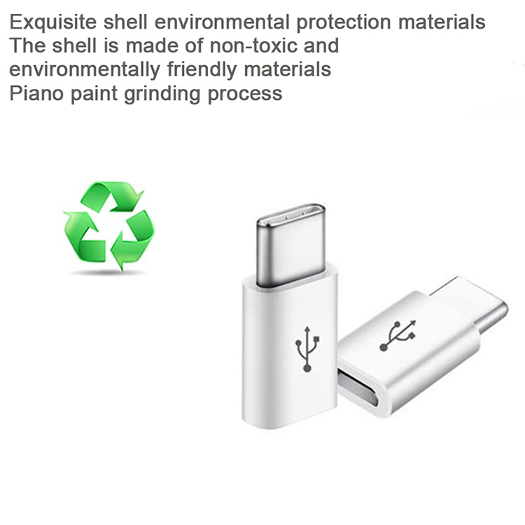 PVC USB 3.1 Type C Male To Micro USB C Female Adapter