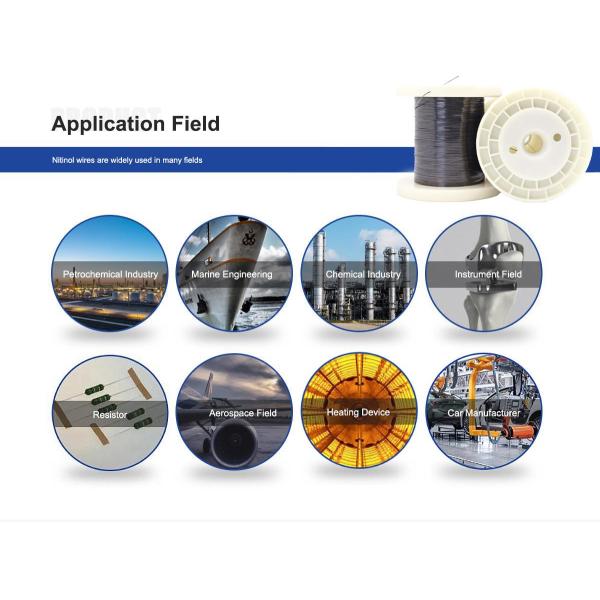 Nitinol Wire High Corrosion Resistance Shape Memory Alloy