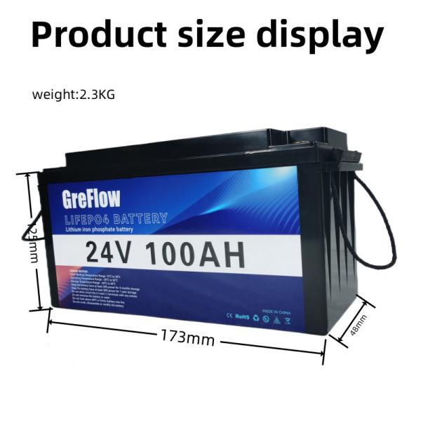 Smart BMS Energy Power Deep Cycle 12v 24v Lithium Battery For Solar System