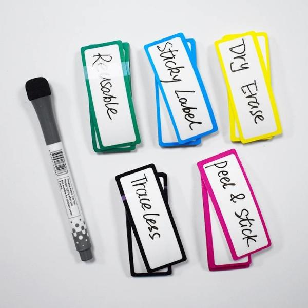 Colourful Removable Labels 4*4 Inch 5*5 Inch Reusable Dry Erase Labels