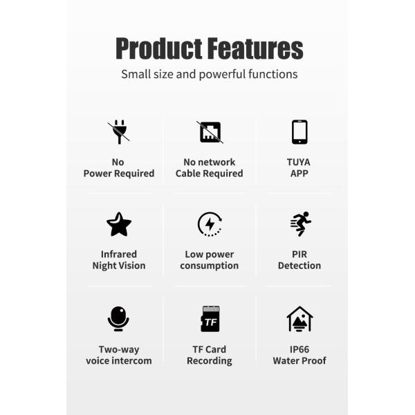 Glomarket Tuya Wifi Wireless Solar Power Ip Solar Floodlight PTZ Camera Outdoor Network Camera Home Security System